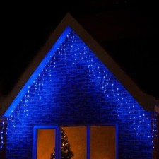 Waterproof Icicle Christmas Fairy Lights with 120LEDs,4m+10m Lead,8 Hours Timer