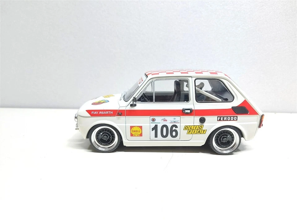 Fiat 126 Abarth Racing #106 OlioFiat - 1/18 Artigianale base MCG - Immagine 4 di 4