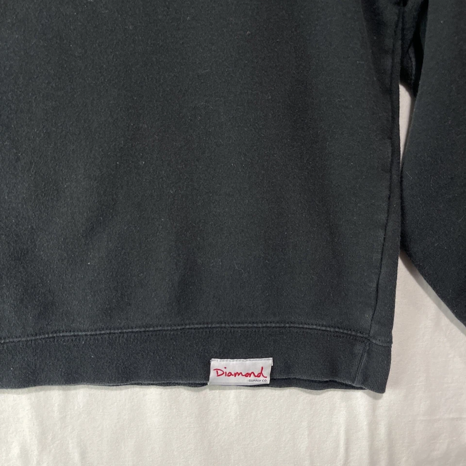 Diamond Supply Co Suéter Mujer Mediano Diamante París Sudadera Pullover Crew Foto 3 de 4