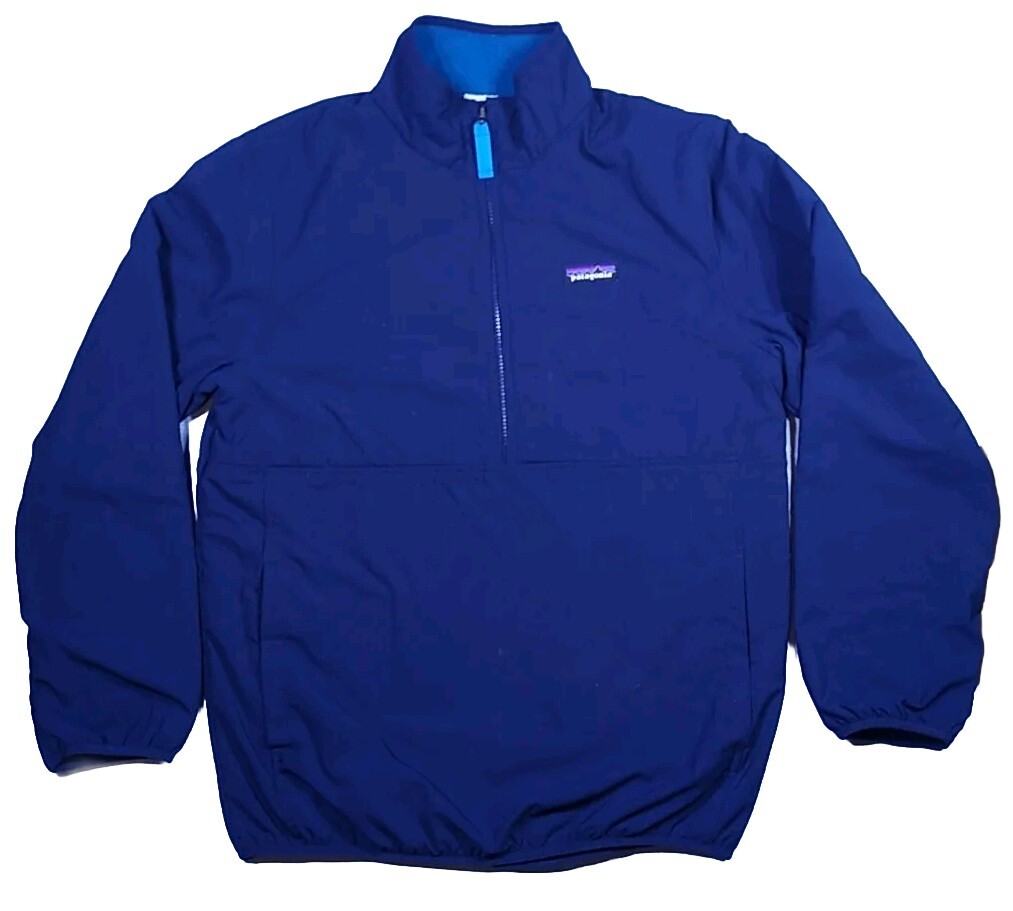 Patagonia Reversible Blue Snap-T Glissade Pullover Men's Patagonia Reversible Blue Snap-T Glissade Pullover Men's