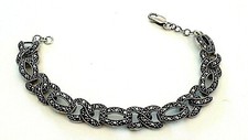 SILBER ARMBAND ° 925 / 1000 ° MARKASITE ° Silberschmuck °