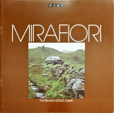 Fiat Mirafiori 1600CL Estate Brochure 1979