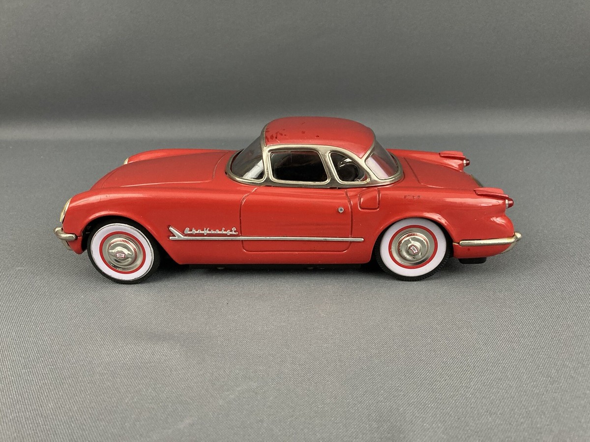 Vintage Fifties 50's 1953 Corvette Tin Friction 1/18 Scale Japan