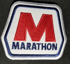 Marathon Embroidered Patch approx 3X3.5"