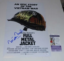 Matthew Modine Full Metal Jacket Signed 11x17 Poster Photo JSA CERT