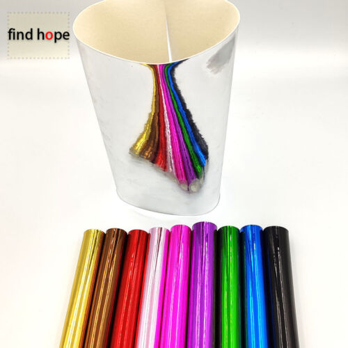 PU Leatherette Fabric Bows Bag Foil Material Sheets Metallic Mirror Faux Leather - Picture 3 of 16