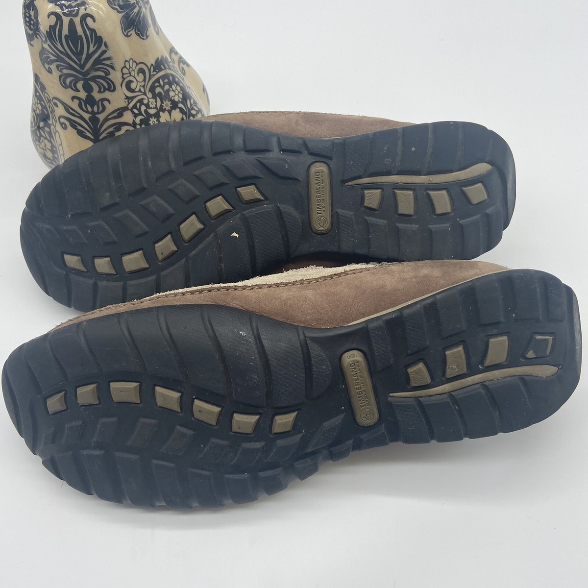 Timberland Smartwool Power Lounger Tan Suede Slip On Shoes 