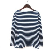 ORCIVAL Women's Basque Shirt Boat Neck Long Sleeve Navy White MS