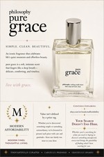 Philosophy Pure Grace 2oz Women's Perfume EDT Spray Glass New