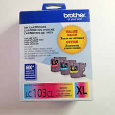 Brother LC103CL XL Ink Cartridges Box of 3 High-Yield Sealed