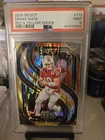 2024 Panini Select - Premier Level Drake Maye #113 Red & Yellow Shock Prizm (RC)