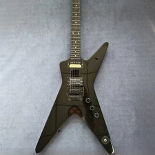 Washburn Dimebag Darrell Gloss Black Electric Guitar FR Tremolo Black Hardware