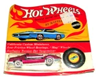 Vintage 1969 Hot Wheels Redline Mod Quad Magenta Pink on Card Original Blister