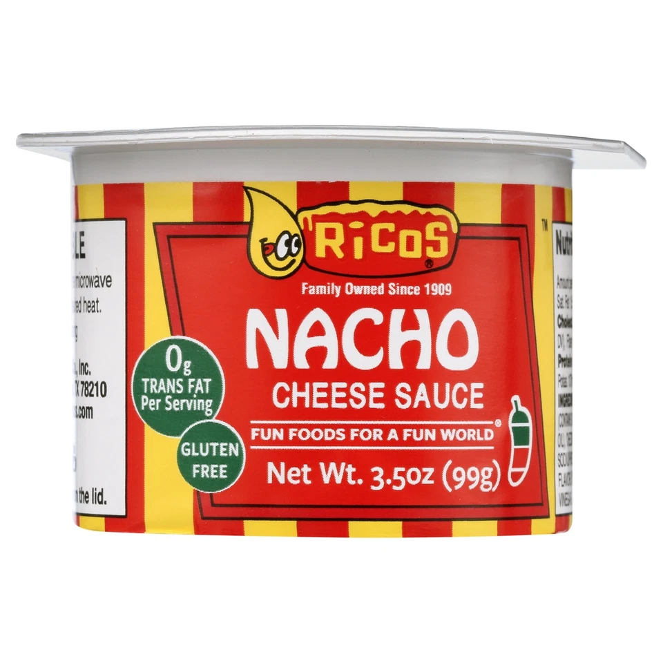 Molho de queijo Ricos Nacho 4 unidades – xícaras de 3,5 oz, prateleira estável e pronto para comer - Imagem 3 de 4