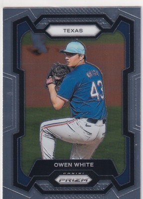 2024 PRIZM BASEBALL RC OWEN WHITE TEXAS RANGERS ROOKIE #2073