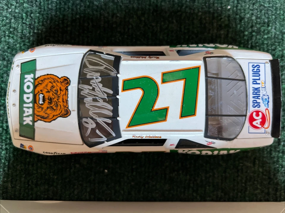 Rusty Wallace 1990 #27 Kodiak Pontiac Championship Car—Custom Built 1/24 Signed - Image 2 of 4