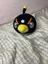 Angry Birds 5in Plush Black Bomber White Dot