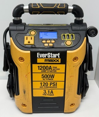EverStart Maxx 1200A Jump Starter 500W AC Power 120 PSI Air Compressor
