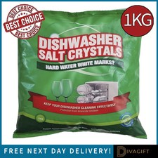 DRI PAK DISHWASHER SALT CRYSTALS 1KG PREVENTS LIMESCALE BUILD UP CLEANER UK 5.45 per kilo