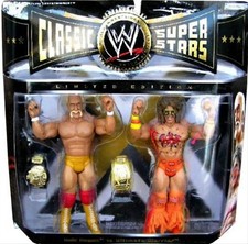 wwe wwf ljn classic superstars 2 pack  hulk hogan vs ultimate warrior figures