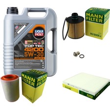 MANN Inspektionspaket 5 L LIQUI MOLY Top Tec 4200 5W-30 für Alfa Romeo Giulietta