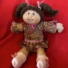 Cabbage Patch Kids doll hm3 jesmar 84 brown hair blue eye CPK dress