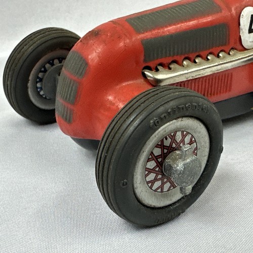 Vintage Schuco 1050 Studio Mercedes Grand Prix 1936 With Key Works Red #4 - Picture 2 of 11