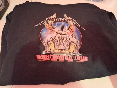 Vtg Metallica 2017 WorldWired Tour Baltimore MD Concert Hoodie Black 3XL Rare