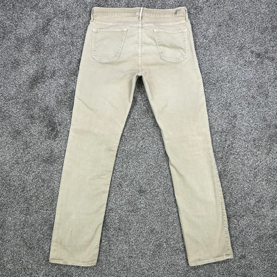 Jeans Earnest Cosidos Fulton Cremallera Sarga Para Hombres 34x33 Beige Hecho en EE. UU. Ropa de Trabajo Informal Foto 2 de 4