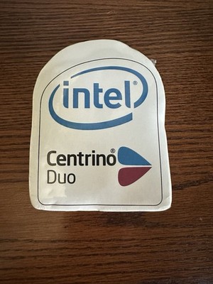 Vintage Intel Centrino Duo Logo d compressed t-shirt - NEW original packaging