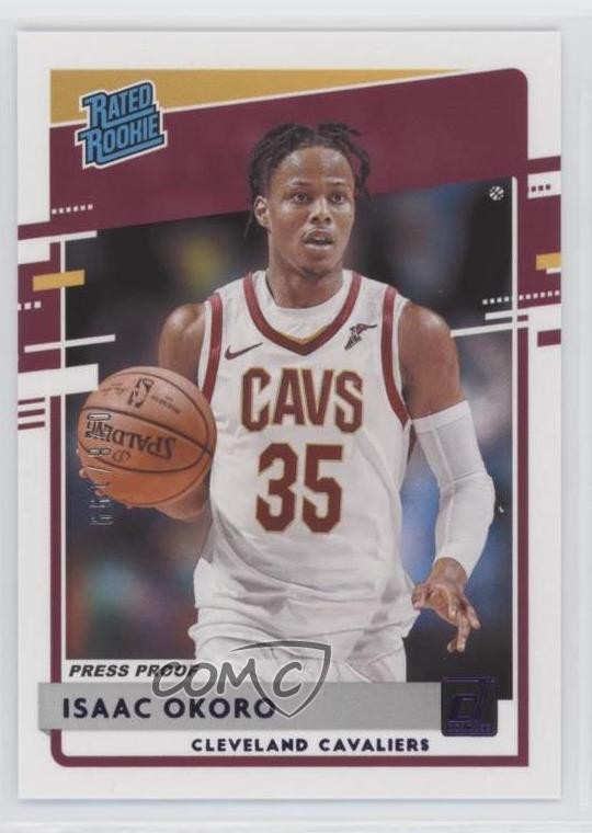 2020 Panini Donruss Rated Rookies Press Proof Purple /199 Isaac Okoro #203 0eq8