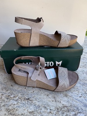 Mephisto Fannie Spark Sandal Wedge Size 10 New In Box