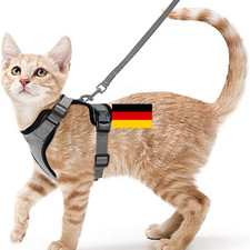 Katzengeschirr mit Leine Ausbruchsicher Soft Verstellbar Hundegeschirr Geschirr