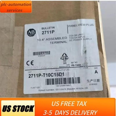 2711P-T10C15D1 AB REV. E PanelView Plus 1000 Touch Terminal NEW US Free Tax