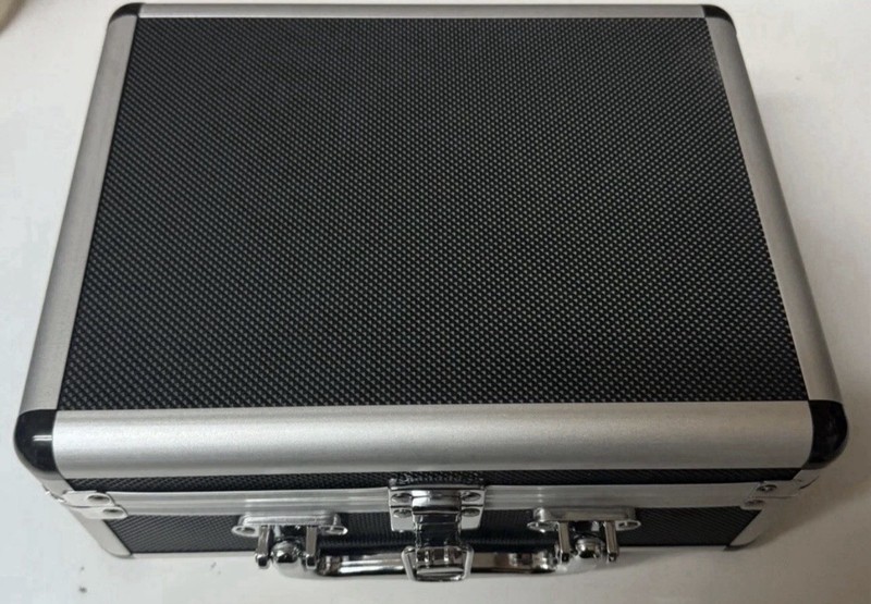 New Aluminum Hard Case with Foam Insert Storage Boxes