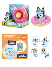 Lot of 2 Bluey Bath Toys - Splash Float Bluey Bluey Bath Foam Puzzles NEW