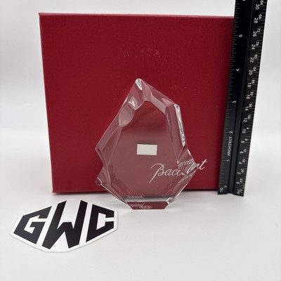 Baccarat Menhir Trophy Paperweight Clear Crystal New In Box 1762475 Sealed