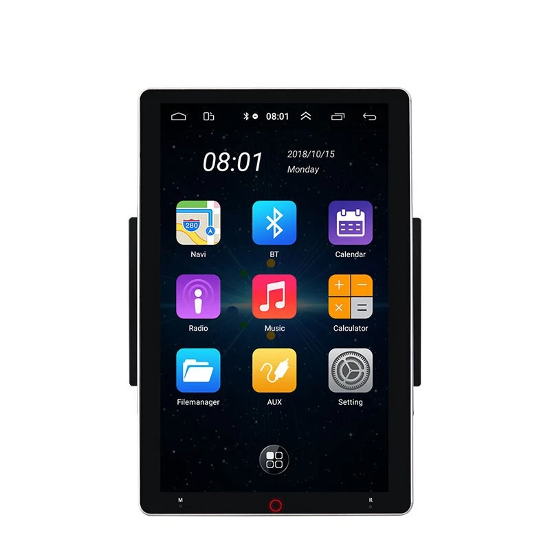 Reproductor de radio estéreo Android para automóvil de 11" pantalla giratoria navegación GPS Bluetooth Foto 4 de 4