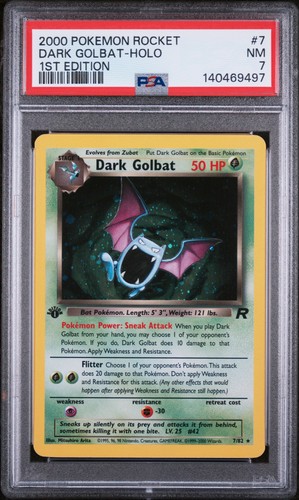 Dark Golbat (1st Edition) graded PSA 7 for sale on eBay