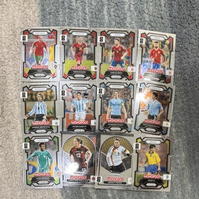 Panini Prizm Monopoly Soccer Card Lot   Hazard Batistuta Zanetti + Parallels