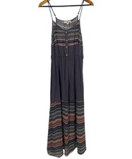 Ya Los Angeles Gray Bohemian Spaghetti Strap Maxi Dress Women’s Small
