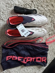 Adidas Predator Elite Laceless FG Soccer Cleats - Vivid Horizon - Size 9.5