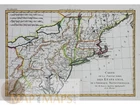 North America New York map Partie Nord des Etats Unis Bonne 1780