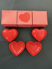 Vintage 1985 Brand New Lot Of 3 Sanrio Heart Shaped Box Container Trinket