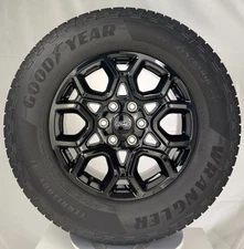 Ford F150 OEM 18" Black Wheels Goodyear AT Tires Fits 2015-2025 TPMS LUG NUTS