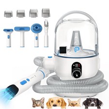 5-In-1 Dog  Cat Grooming Vacuum with Brush Tool Pet Hair Trimmer Grooming Kit
