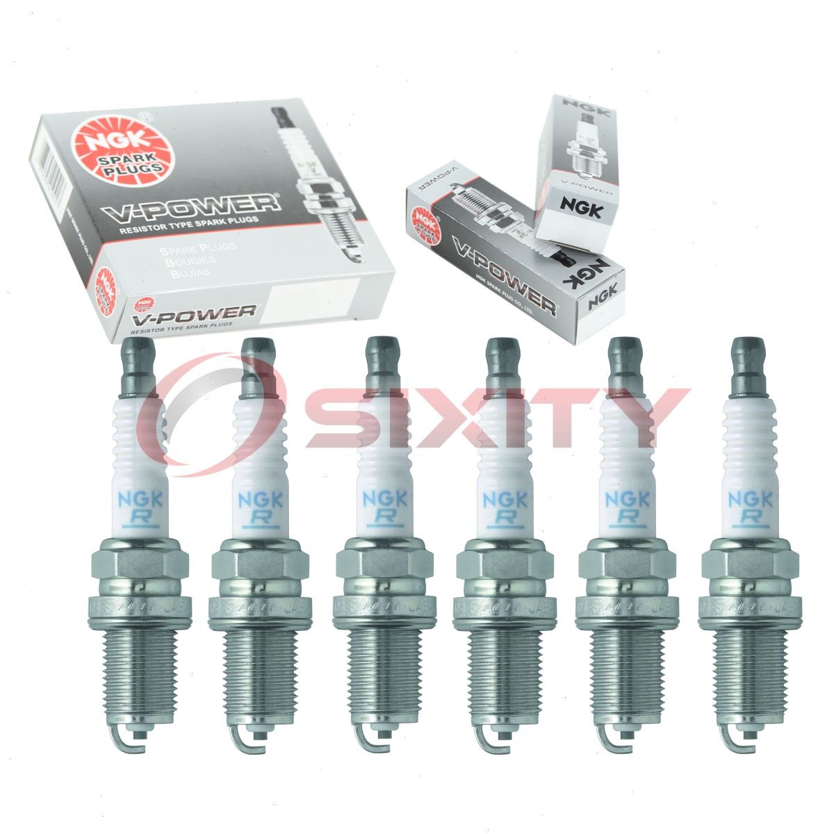 6 pc NGK 3720 BCPR6EY-11 V-Power Spark Plugs for Q20R-U11 Q20PR-U11 dd