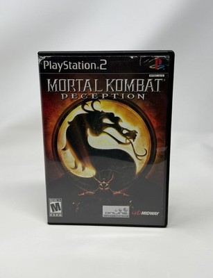 Mortal Kombat Deception PS2 PlayStation 2 Game + Case Black Label Pristine Disc