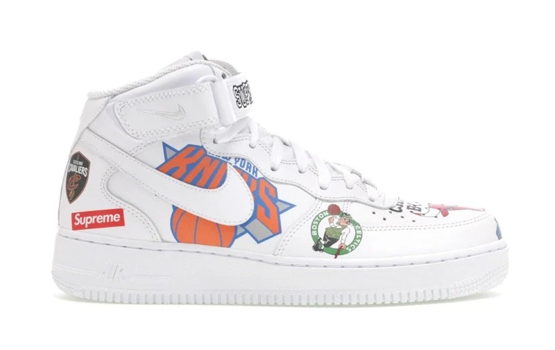 Nike Supreme x NBA x Air Force 1 07 Mid White for Sale