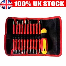 11PCS Electricians Insulated Electrical Hand Screwdriver Tool Set Magnetic Tips
